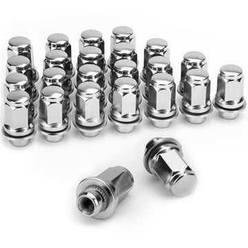 يشتري الكروم صواميل عجلات أصلية مقاس 12×1.5، 24 قطعة، صواميل عجلات مقاعد ميج لسيارة تويوتا تاكوما 4runner FJ Cruiser