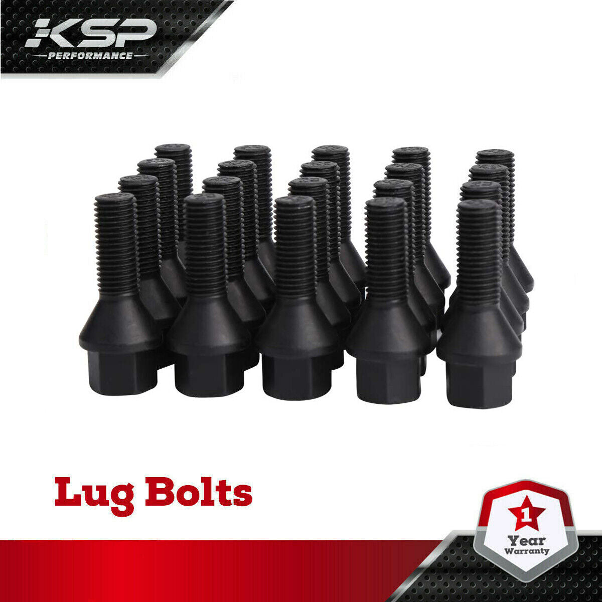 20pcs Conical Seat 14x1.5 Stock 27MM Lug Bolts For AUDI MERCEDES-1