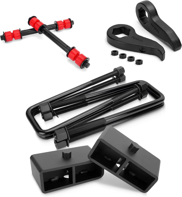 KSP Suspension Lift Kit with Sway Bar Links for 2011-2019 Chevy GMC Silverado Sierra 2500HD