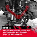 KSP Control Arm NOTE: The Rub Between The Control ArmAnd Coil Spring Will DisappearAfter The Jack Lowered