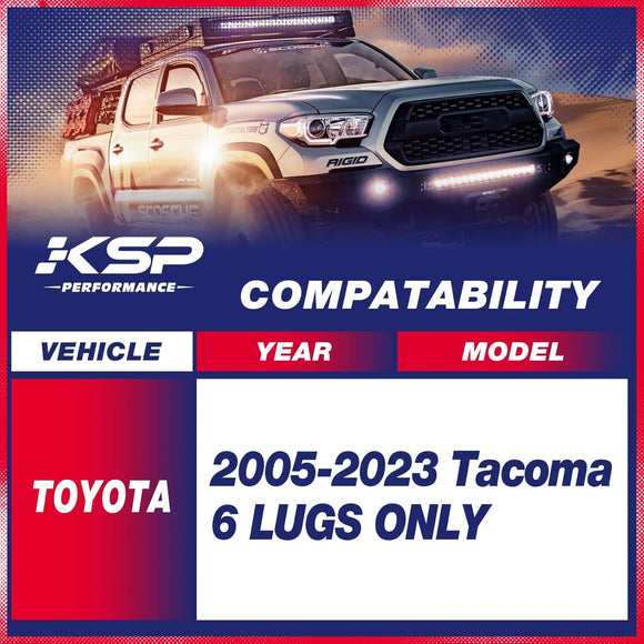 Fit for 2005-2023 Toyota Tacoma 6 lugs only