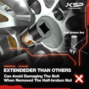 5pcs Twist Socket Set 1/2" Drive Impact Lug Nut Remover Extractor Tool-6