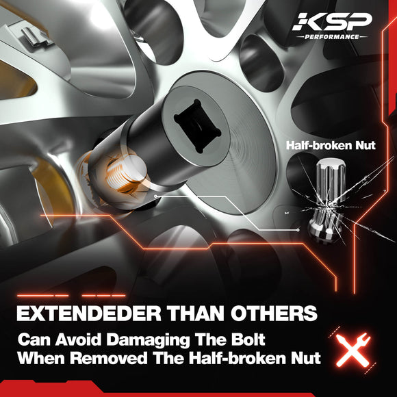 5pcs Twist Socket Set 1/2" Drive Impact Lug Nut Remover Extractor Tool