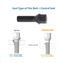 20Pcs 14x1.5 Extended Lug Bolts for BMW Wheel Spacers Conical Seat Lug bolts xccscss.