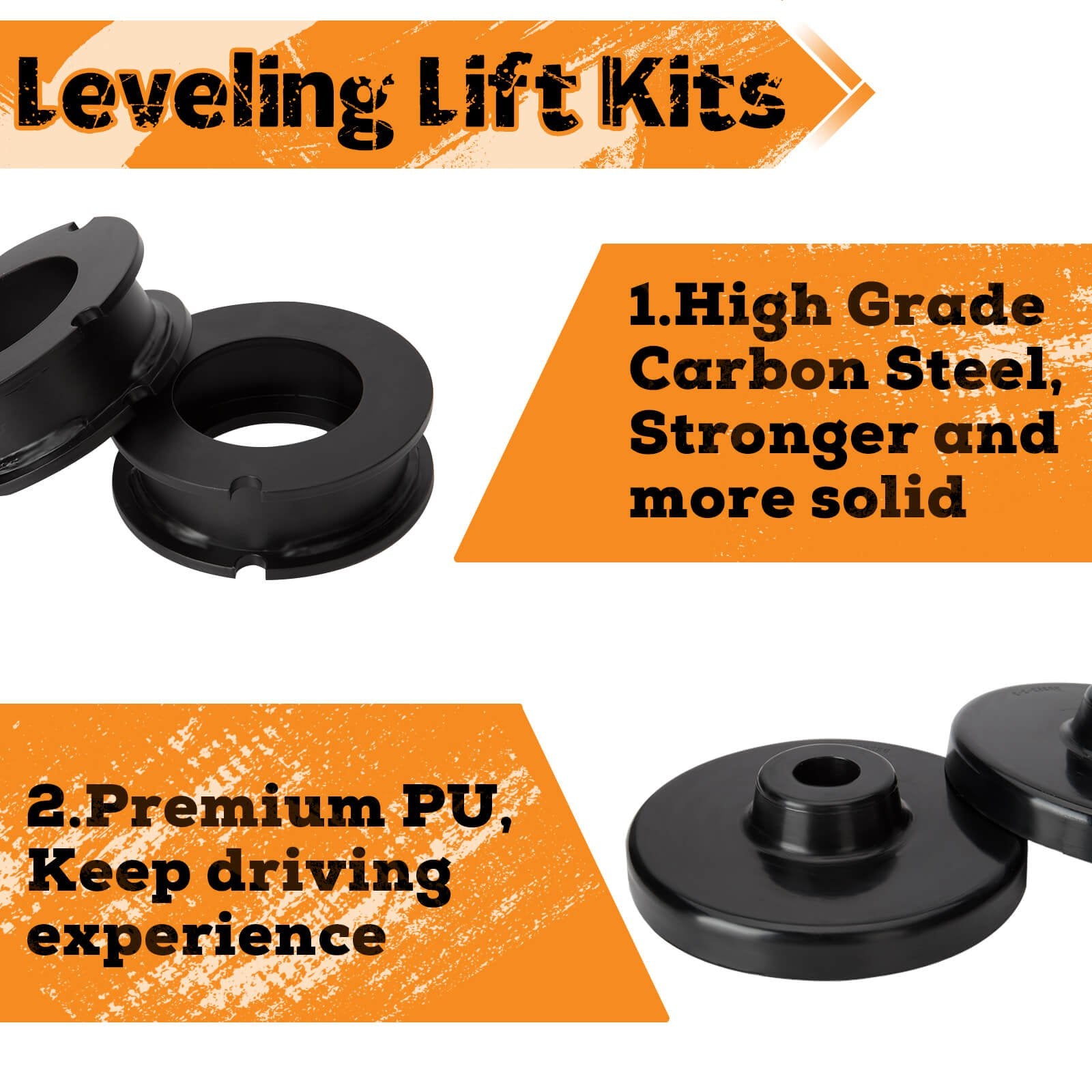 1.5" Front and 0.75" Rear Leveling Lift Kit fits 2019+ Jeep Gladiator JT-4