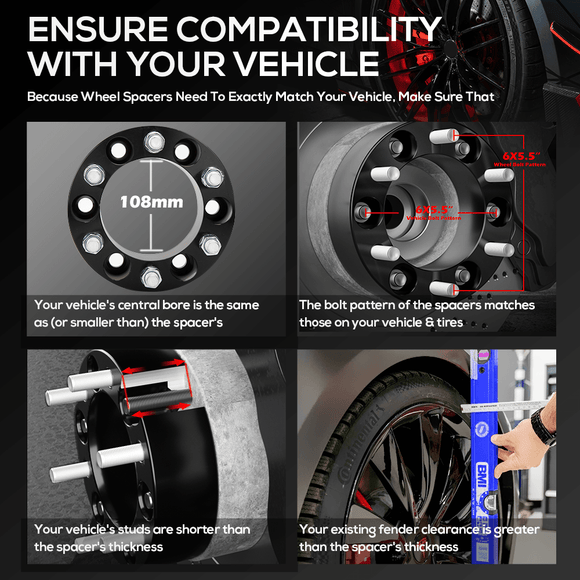 2 inches 6X139.7 Wheel Spacers For 1999-2021 Silverado Sierra 1500 Yukon 19-21 Ram 1500-ksp perfomrance