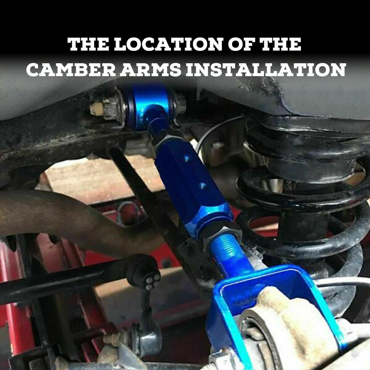 Rear Adjustable Control Arms Camber -2°to +4° For 2007-2011 Honda CRV xccscss.