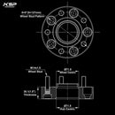 5X5 Hubcentric 1.5" Wheel Spacers Fit for 2018+ Jeep JL WK2 JT-3