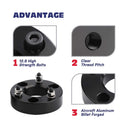 2.5" Front Leveling Lift Kits Strut Spacers For 2006-2019 Dodge Ram 1500 xccscss.