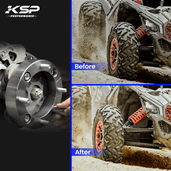 فواصل عجلات ATV مقاس 4 × 137 مم و2 بوصة مع مسامير 10 × 1.25 لـ Bombardier Kawasaki Can-Am Suzuki 