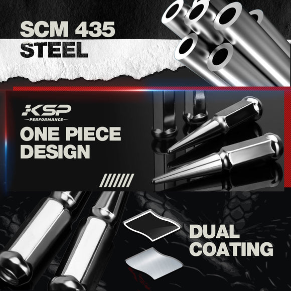 SCM 435 Steel Construction, One Piece Design, Dual Coating for Durability