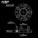 2006-2017 Jeep Compass Patriot 5x4.5 1" Wheel Spacers-5