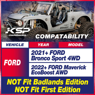 طقم رفع كامل للأرضية الأمامية والخلفية لسيارة فورد برونكو سبورت 2021-2023 بقياس 1.5 بوصة - 0