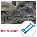 2009+ 370Z RWD Blue Adjustable Rear Toe Traction Arm Kits-3