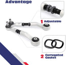 KSP Front Aluminum Upper Control Arms,  Adjustable Suspension Kit for 98-08 A4, 07-08 A5 S5, 98-04 A6 S6, 98-05 Passat Replace OEM Factory/Stock - KSP performance 