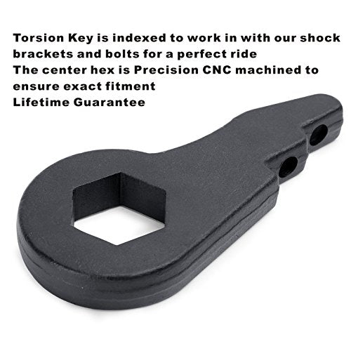 Adjustable 1"-3"Torsion Key For Silverado Sierra 2500HD 3500HD 8 lug xccscss.