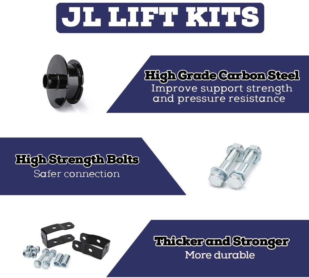 2.5" Front and Rear Leveling Lift Kit fits 2018-2020 Jeep Wrangle JL - KSP performance 