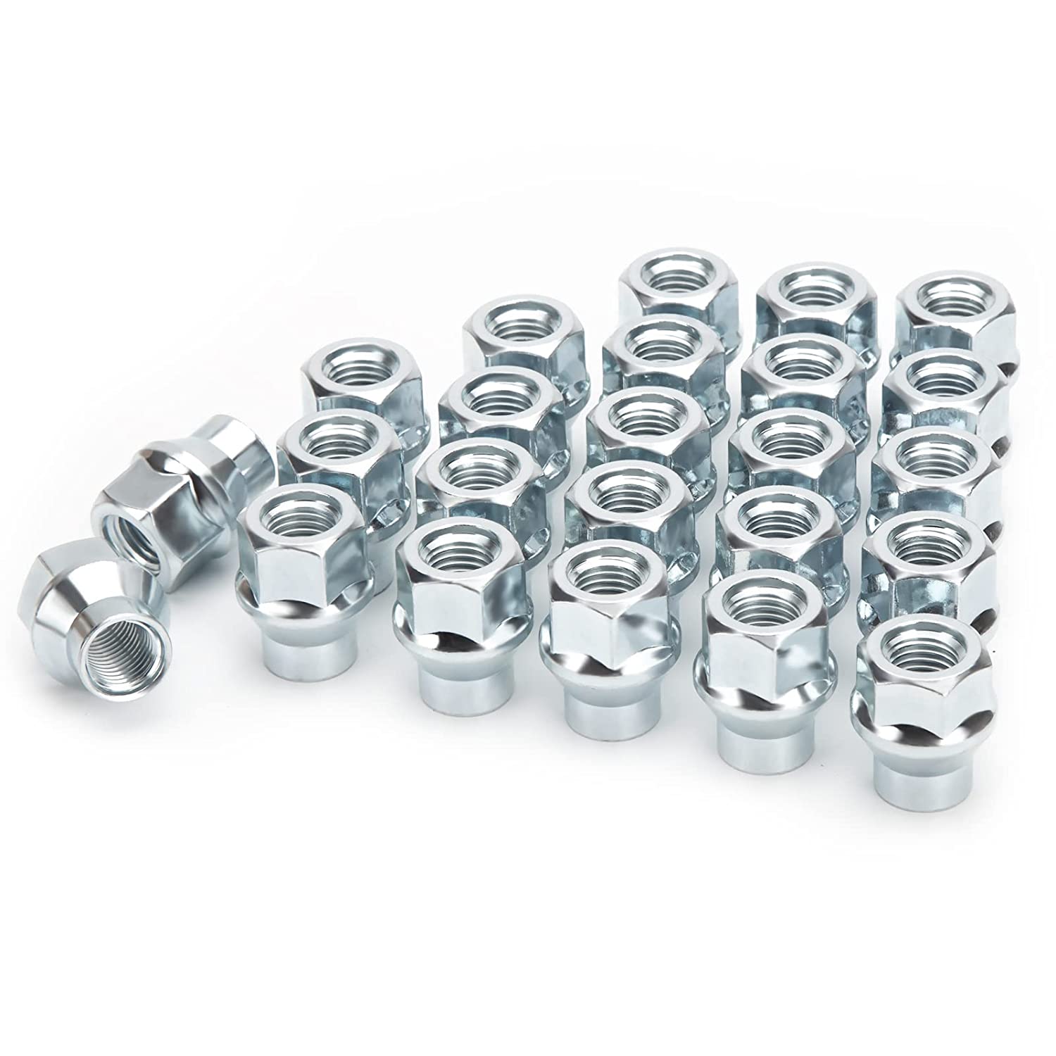 Extened Open End Lug Nuts 12x1.5 24Pcs 7mm Shank For Toyota Lexus