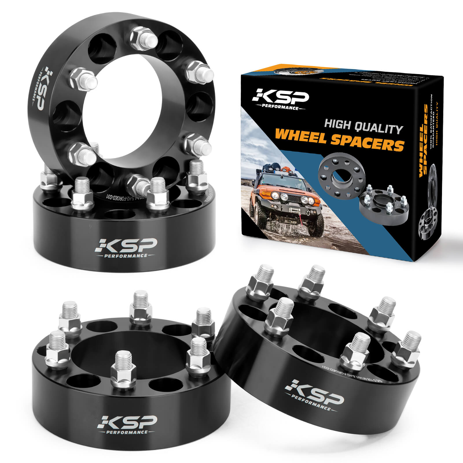 2 inches 6X139.7 Wheel Spacers For 1999-2023 Silverado Sierra 1500 Yukon 19-23 Ram 1500 4PCS  50mm