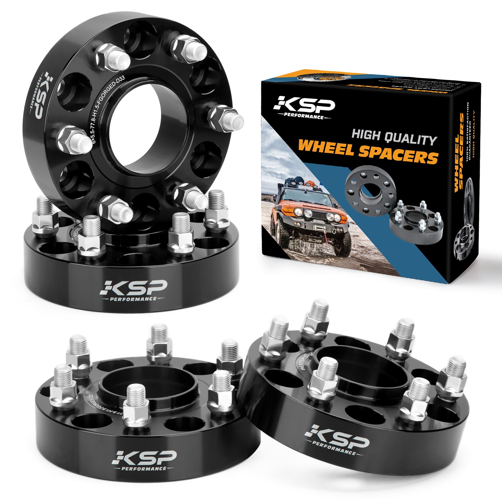 Wheel Spacers 6X5.5 Hubcentric 1.5 inch for 2019+ RAM 1500 Real Forged xccscss.