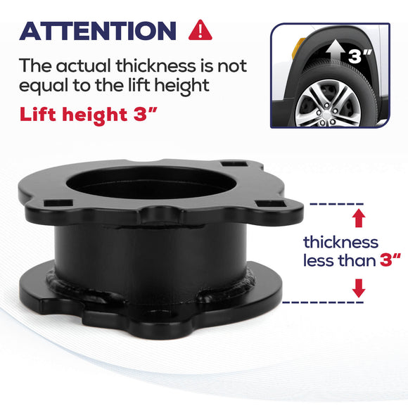 3" Front and 2" Rear Leveling lift kit for 02-09 Chevrolet Trailblazer/GMC Envoy