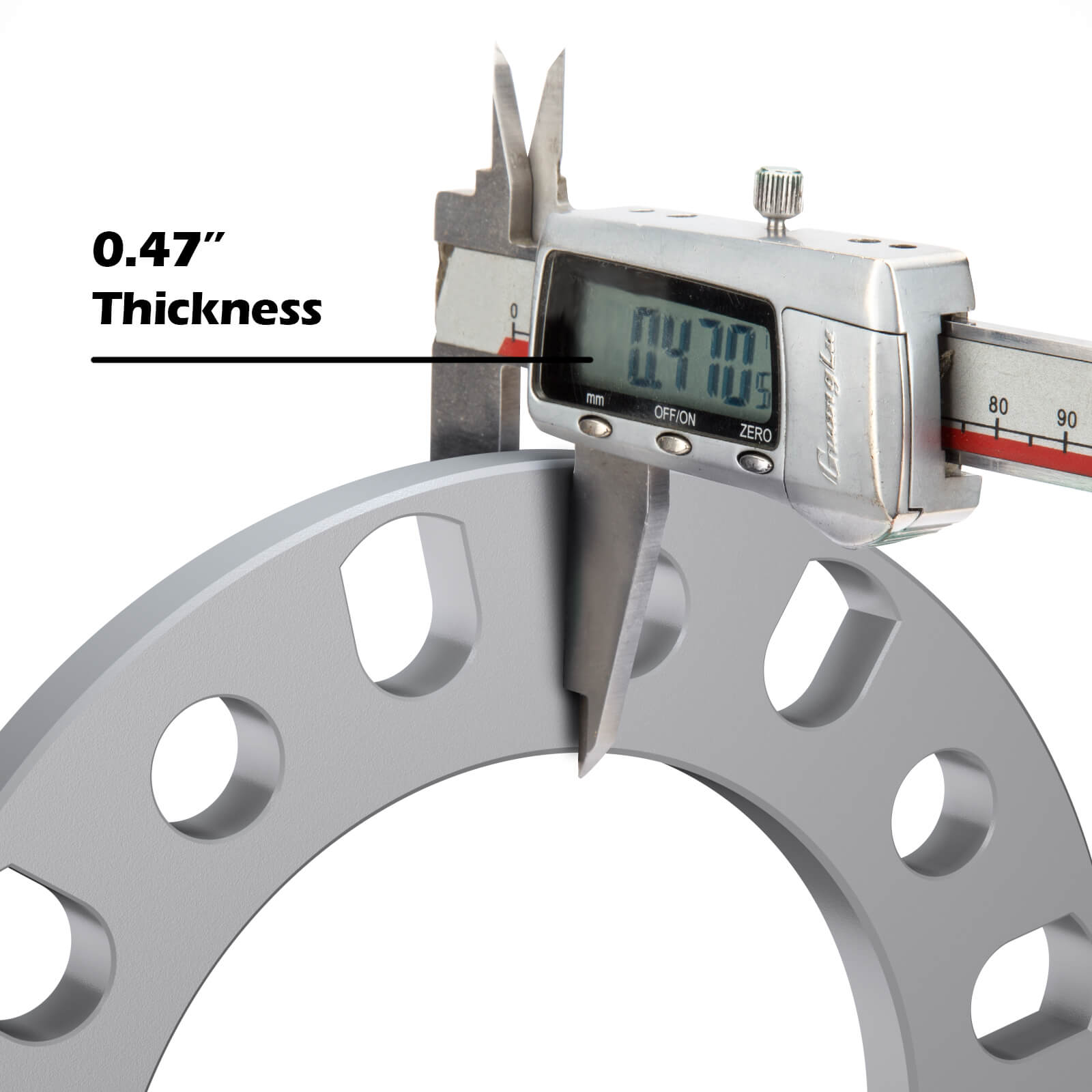 4 pcs Wheel Spacers 12mm 0.5" Universal For 8X165.1 8x170 8x180 trucks-5