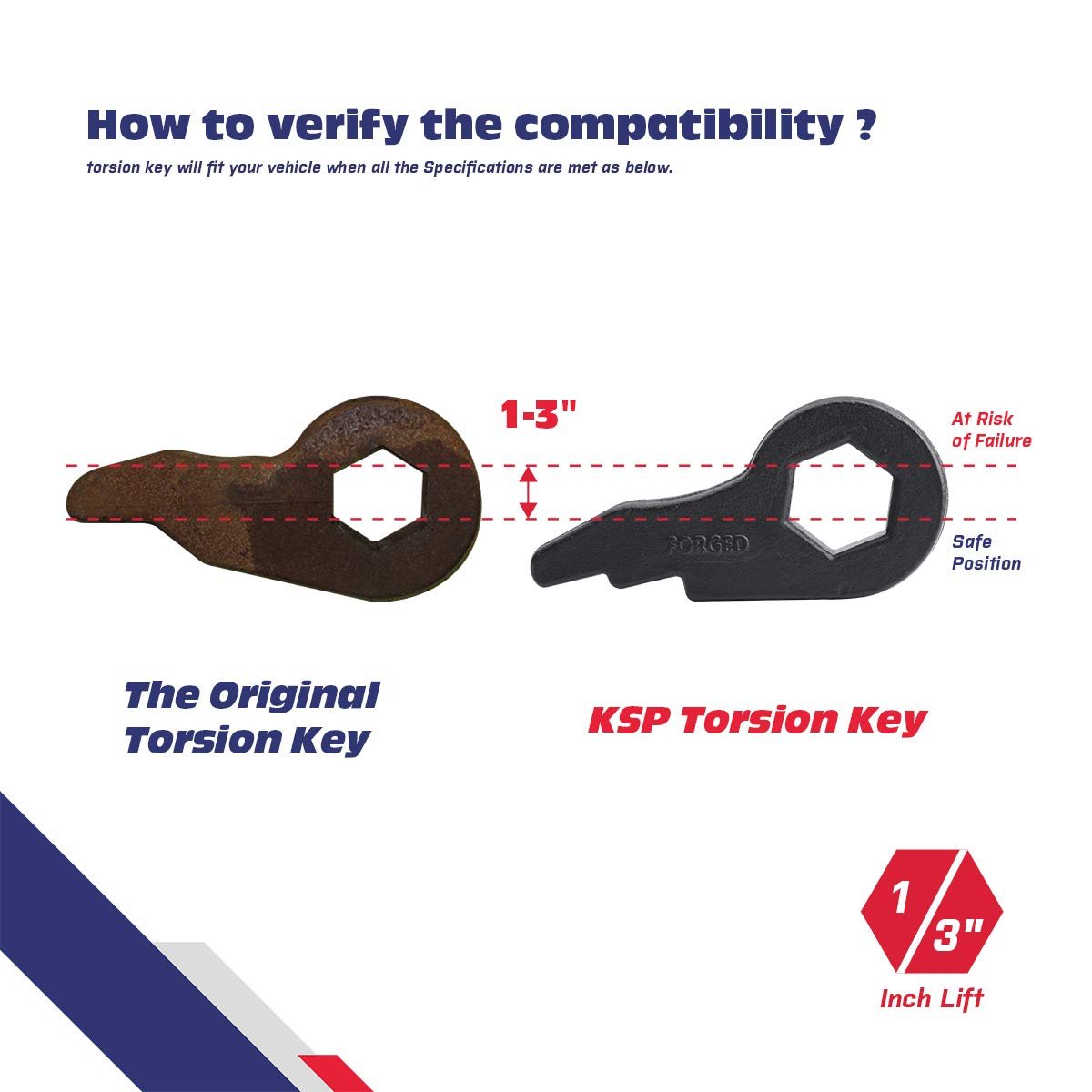 Adjustable 1"-3"Torsion Key For Silverado sierra 1500 classic 99-07 4WD 6 Lug xccscss.