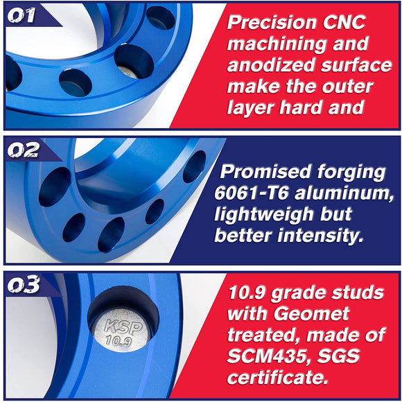 5X5 Hubcentric 2" Wheel Spacers Fit for Jeep JK Grand Cherokee Command