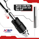 5pcs Twist Socket Set 1/2" Drive Impact Lug Nut Remover Extractor Tool-5