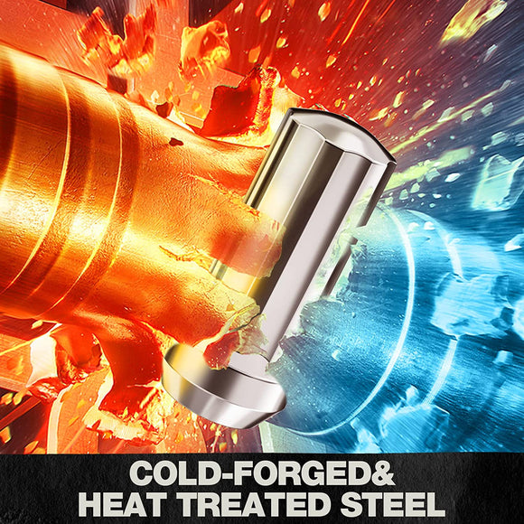 صواميل عجلات مقعد مخروطية من الكروم مقاس 9/16-18، 32 قطعة + مفتاح واحد، مناسبة لسيارات فورد دودج 