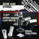 صواميل عجلات مقعد مخروطية من الكروم مقاس 9/16-18، 32 قطعة + مفتاح واحد، مناسبة لسيارات فورد دودج -4