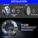 فواصل عجلات ATV مقاس 4 × 137 مم و2 بوصة مع مسامير 10 × 1.25 لـ Bombardier Kawasaki Can-Am Suzuki -3