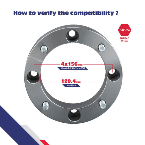 4x156mm ATV Wheel Spacers For 1996-2012 Polaris Sportsman 500 2 Inches with 3/8-24 Studs xccscss.