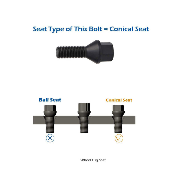 20pcs 27mm Shank M12x1.5 Lug Bolts For Aftermarket and OEM BMW Z3 Z4 Z8 E30 xccscss.
