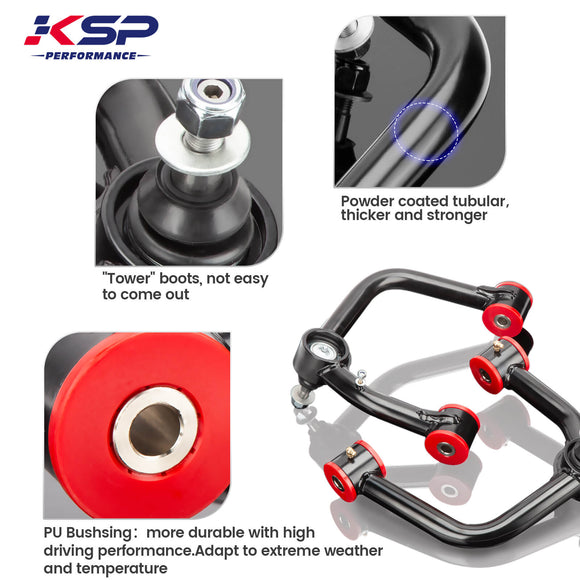 KSP 3" Front Lift Leveling Spacers Kit with Upper Control Arms Advantages