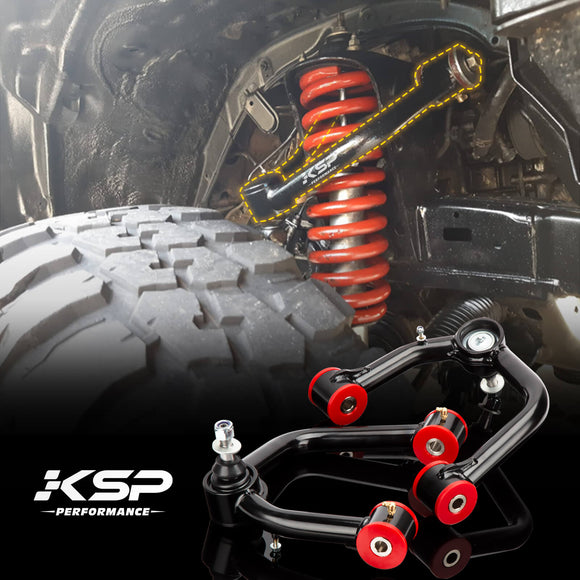 KSP 3" Front Lift Leveling Spacers Kit with Upper Control Arms for Toyota