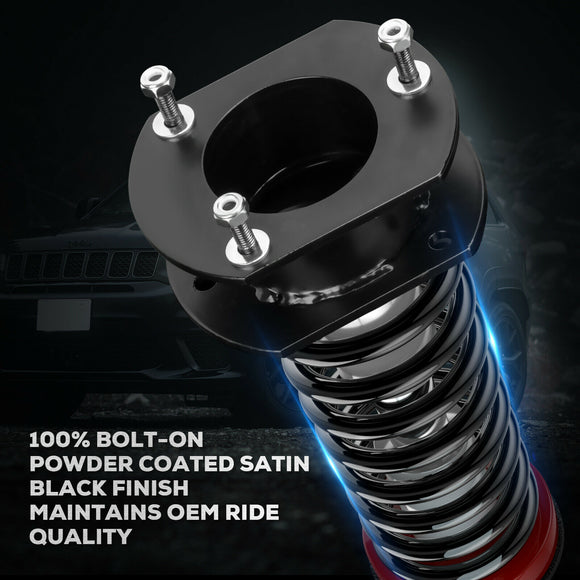 2.5" Front and 0.5" Rear Leveling Lift Kit fits 11-21 Jeep Grand Cherokee WK 2WD 4WD 4X4 - KSP performance 