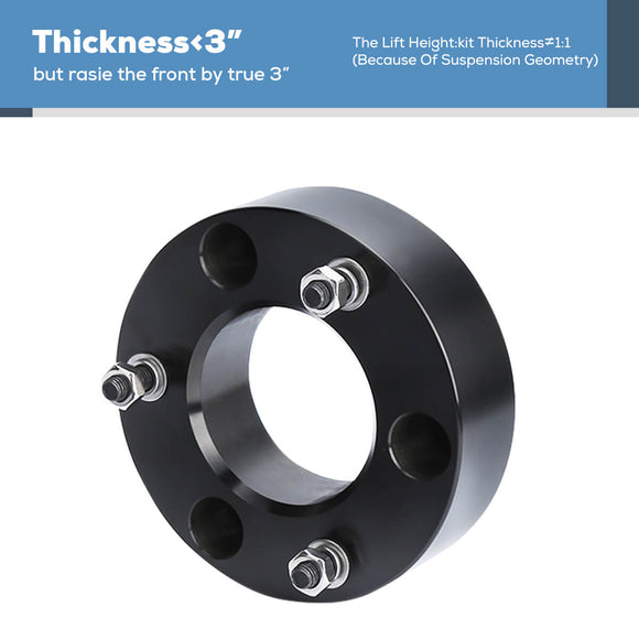 3" Front and 2" Rear Leveling Lift Kits for 2009-2020 Dodge Ram 1500 4X4 4WD xccscss.