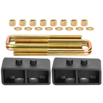 For 2004-2019 Ford F150 2WD/4WD 2" Rear Lift Kits With Ubolts and Block xccscss.