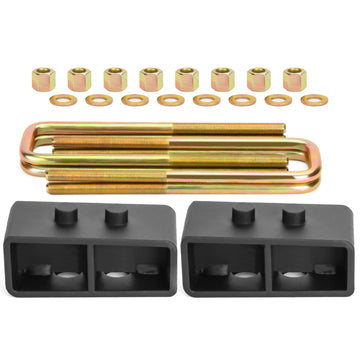 For 2004-2019 Ford F150 2WD/4WD 2" Rear Lift Kits With Ubolts and Block xccscss.