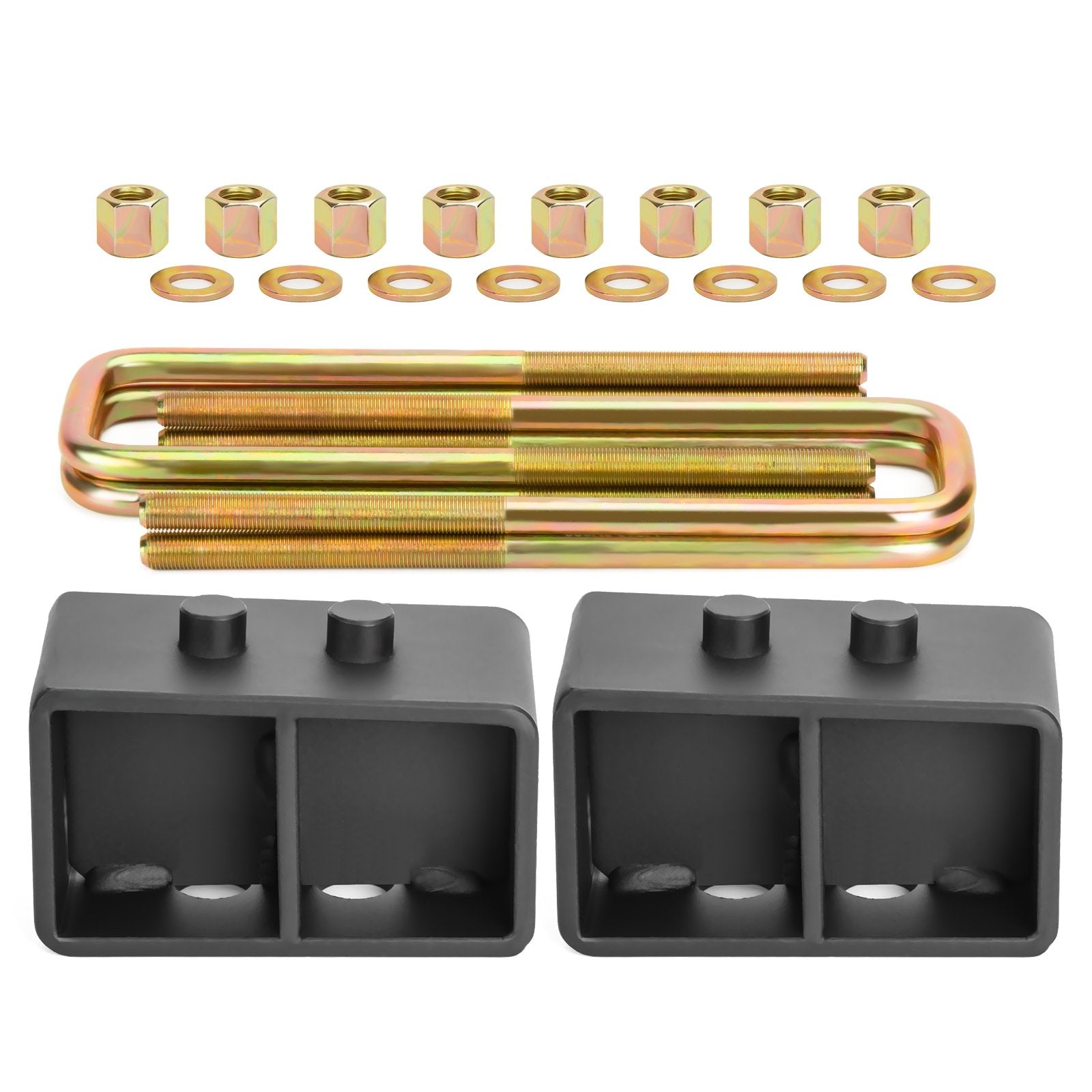 3 Inch Rear Lift Kits With Ubolts Block For 2004-2020 Ford F150 2WD/4WD