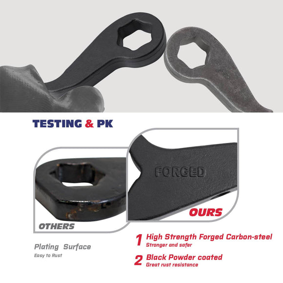 3" Front Lift Kit Torsion Key 2011-2019 GMC Sierra Chevy Silverado 2500HD 3500 HD With Shock Extenders xccscss.