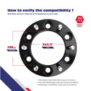 Wheel Spacers 1.25" 6x5.5 to 6x5.5 Hubcentric For Toyota 4Runner Tacoma Tundra FJ Cruiser Sequoia xccscss.