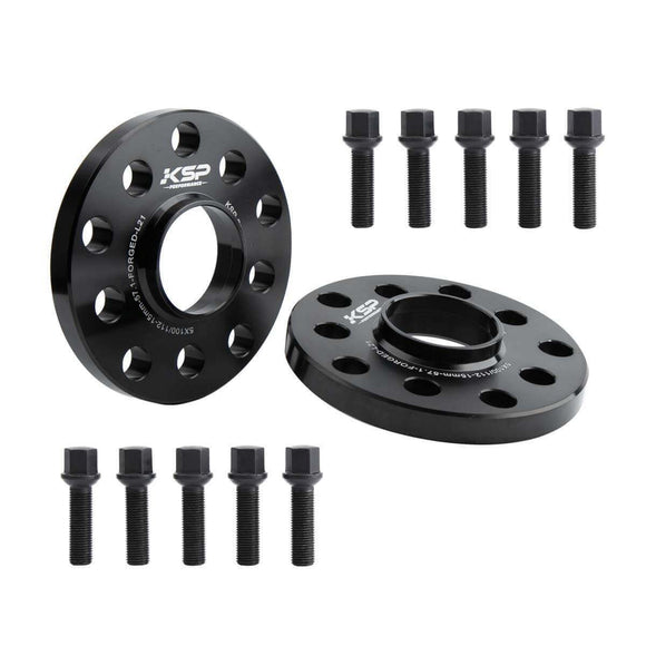 KSP 15mm Wheel spacers 5x100/5x112 For Audi A3 A4 A6 S6 S8 Golf Passat Pair xccscss.