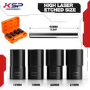 5pcs Twist Socket Set 1/2" Drive Impact Lug Nut Remover Extractor Tool-3