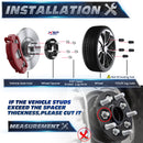 2015-2022 Ford Mustang 1" Hubcentric 5X4.5 Wheel Spacers 25MM 14X1.5-5