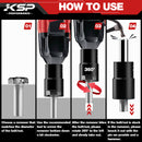 5pcs Twist Socket Set 1/2" Drive Impact Lug Nut Remover Extractor Tool-2