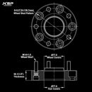 KSP 5x5.5 wheel spacers for Dodge Ram 1500 Size