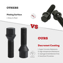 20Pcs 14x1.25 Extended Lug Bolts for BMW MINI Cooper 17mm Hex Wheel Spacers Conical Seat Lug bolts xccscss.