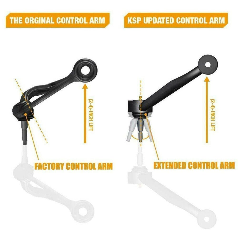 For 2001-2010 Chevy GMC 2500 3500HD 2"-4" Lift Upper Control Arm xccscss.